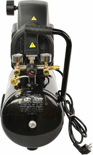 AWTools Compressor Einphasig Luftkompressor 93dB mit Leistung 2hp und Lufttank 24Es