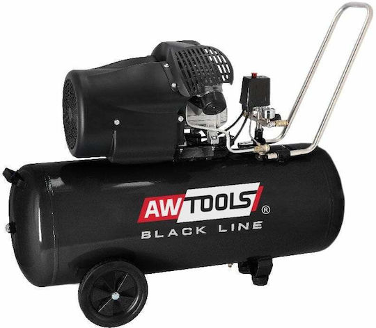 AWTools Compressor Μονοφασικό Κομπρεσέρ Αέρος 98dB με Ισχύ 3hp και Αεροφυλάκιο 50lt