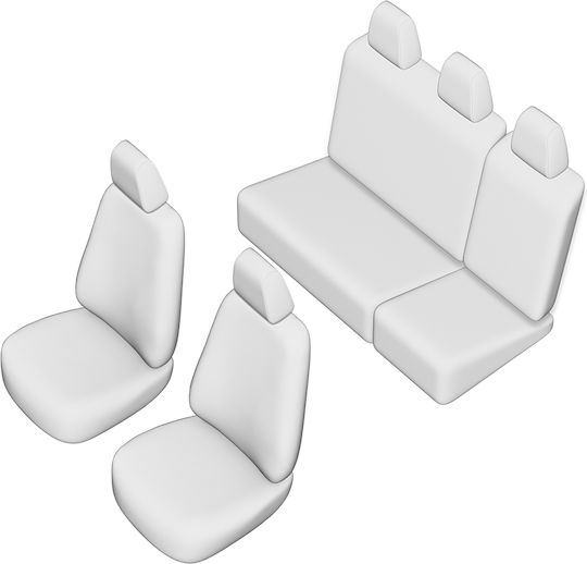 Set Umbrella Seat Covers Fiat Doblo Panorama 5 Seats 2006-2013 Split Bench