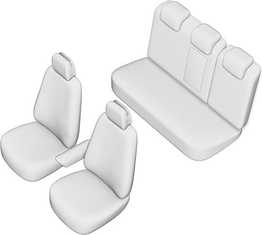 Umbrella Car Seat Back Set Black
