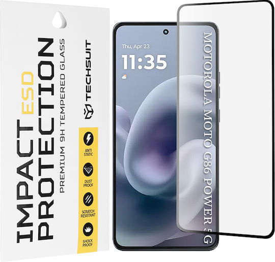 Techsuit Tempered Glass Negru (Moto G86)
