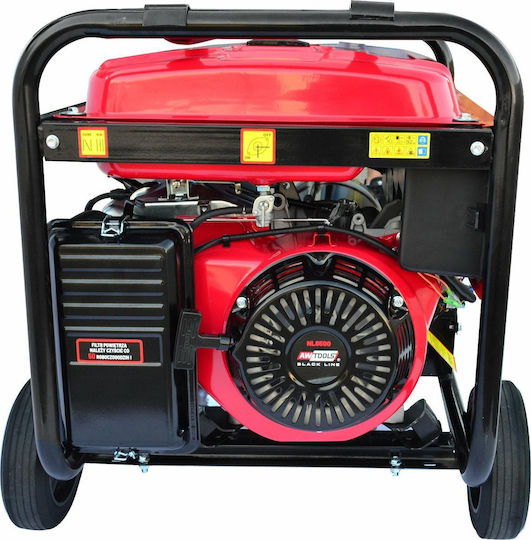 AWTools Trifazică Generator Benzină (în patru timpi) Patru timpi cu Roți și Putere Maximă 6.25kVA