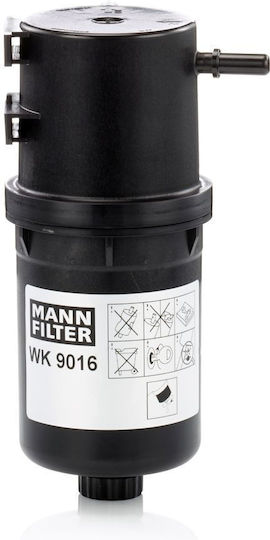 Mann-filter Fuel Filter Vw Amarok 2.0d 09.10 Ø95mm H214mm Ø10mm 1 Bent Pipe