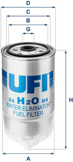 Ufi Fuel Filter 24.h2o.04