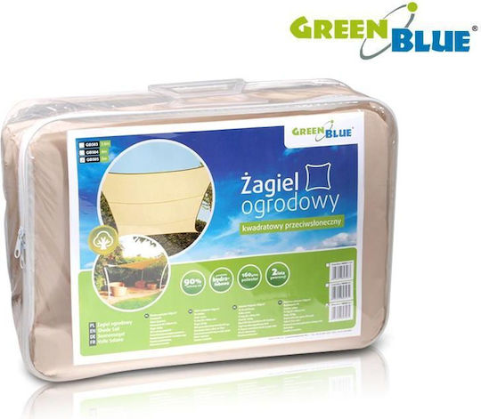 Green Blue Pătrat Umbrela Sail Ecru 3.6x3.6m Green Blue Pătrat Umbrela Sail Ecru 3.6x3.6m