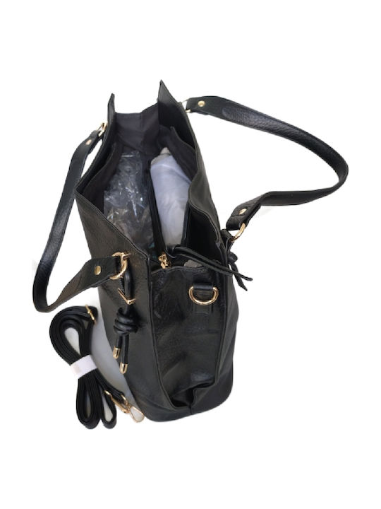 Leather Women's Bag Shoulder Black