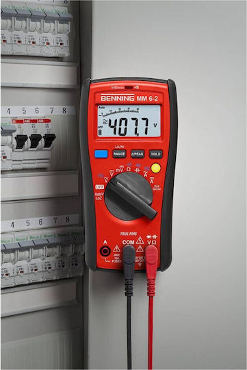 Benning MM6-2 Multimetru digital RMS real cu Măsurare AC / DC / Rezistență / Capacitate / Temperatură cu True RMS