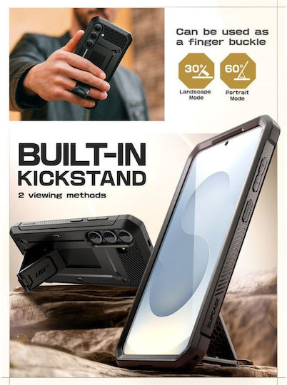 Supcase Unicorn Beetle Pro Back Cover Σιλικόνης / Πλαστικό Μαύρο (Galaxy S25 FE)