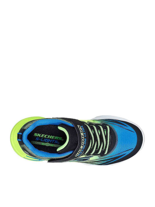 Kids Sports Shoes Running with Hoop & Loop Closure Blue