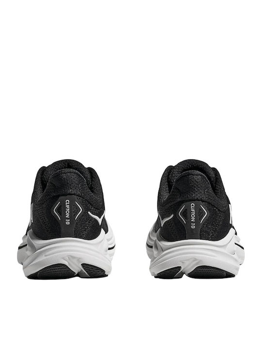 Clifton 10 Kinder Sportschuhe Laufen mit Schnürsenkeln Schwarz