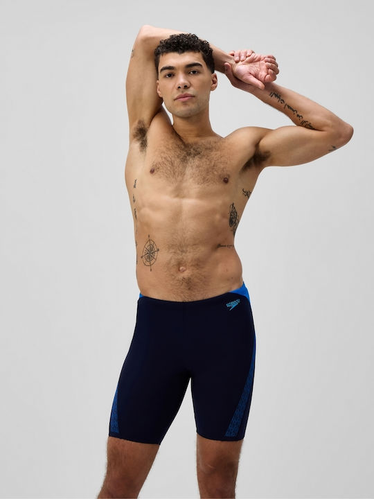 Speedo Men’s Hyperboom Splice Ανδρικό Αγωνιστικό Jammer Μαγιό Κολύμβησης Μπλε