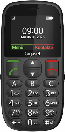 Gigaset GL395 Dual SIM Mobile with Large Buttons Black