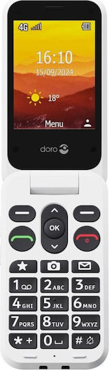 Doro Leva L30 Single SIM Κινητό με Κουμπιά Graphite White