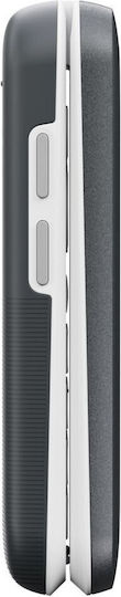 Doro Leva L30 Single SIM Κινητό με Κουμπιά Graphite White