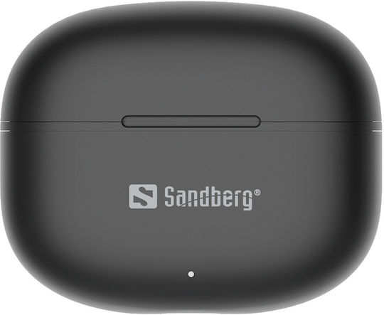 Sandberg Play'n Go In-ear Bluetooth Handsfree Căști cu Carcasă de Încărcare Negru
