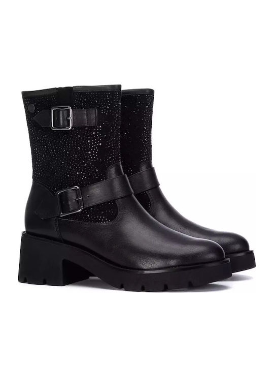 Vegan Stiefeletten Damen Schwarz