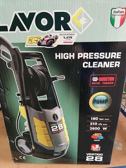Lavor Vertigo 28 Πλυστικό Ρεύματος 2800W με Πίεση 180bar και Μεταλλική Αντλία