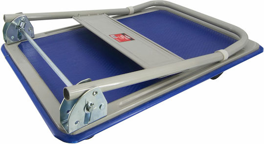 Awtools 4-wheel Warehouse Trolley 300kg Platform 90x60cm