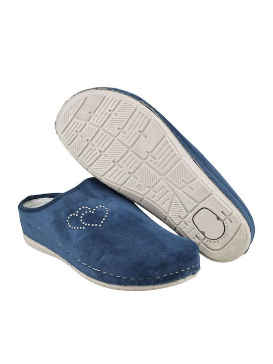 Anatomische Damen Hausschuhe Blau
