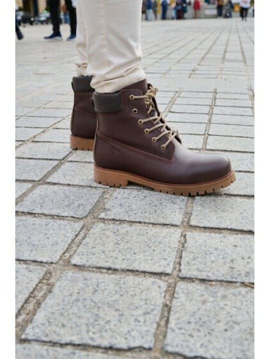 Leather Brown Men's Boots Anatomical