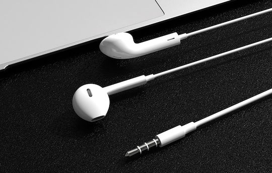 Foneng T34 Earbuds Freisprecheinrichtung Kopfhörer mit Stecker 3.5mm Weiß