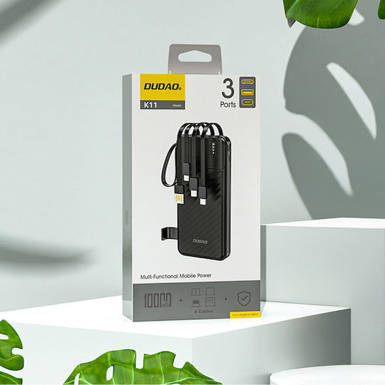 Dudao K11 Power Bank 10000mAh 10W with USB-A Port Black