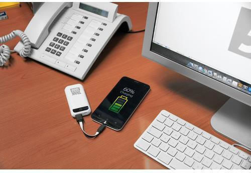 Lampa Tank Power Bank 5000mAh με Θύρα USB-A Λευκό