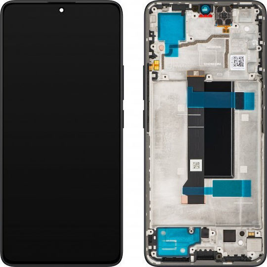 Xiaomi Screen with Touch Mechanism and Frame for Xiaomi Redmi Note 13 Pro 5G, Poco X6 (Black)