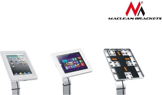 Maclean Energy MC-644 Tabletständer Schreibtisch bis 10.1" in Silber Farbe