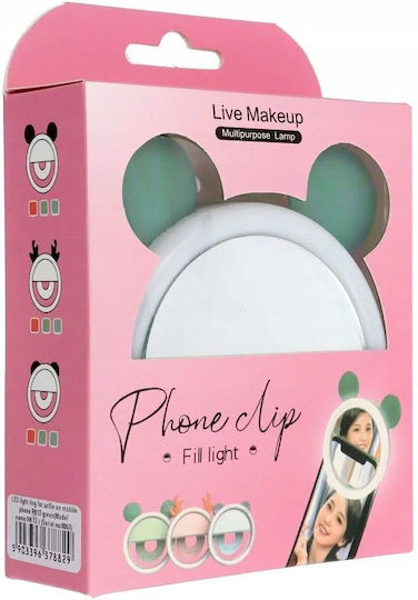 4KOM Selfie Flash Led Light Ring σε Πράσινο χρώμα