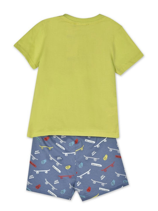 BodyTalk Set Pentru Copii Cu Pantaloni Scurți Galben 2 Bucăți