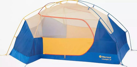 Marmot Limelight 3P Καλοκαιρινή Σκηνή Camping Igloo Κίτρινη με Διπλό Πανί για 3 Άτομα
