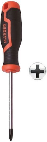 Harden Μαγνητικό Κατσαβίδι Σταυρός Μεγέθους PH2x125mm Soft Grip
