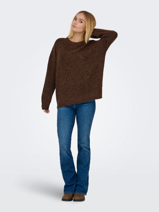 Boxy Damen Pullover Brown