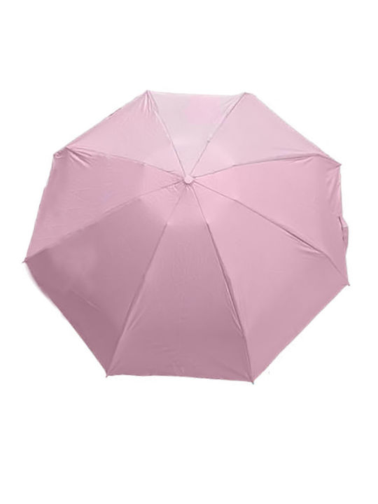 Rain Windproof Umbrella Compact Pink