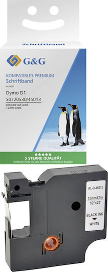 G&G Ταινία Ετικετογράφου 1m x 19mm Συμβατή με Dymo D1
