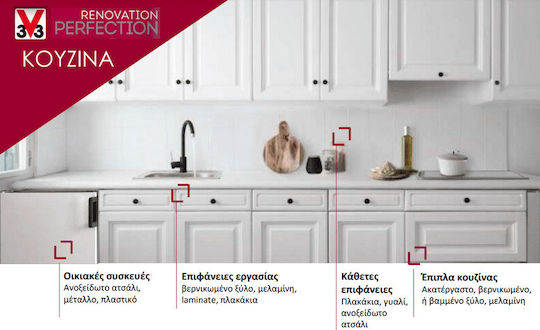 V33 Colour Water Renovation Kitchen V33 Soft Grey Satin 750ml 121659