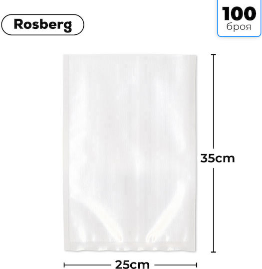 Rosberg Σακούλες για Συσκευές Vacuum 350x250mm 100τμχ