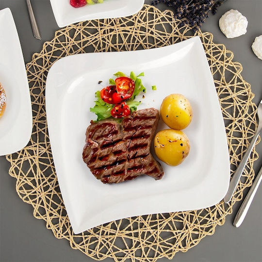 Orion Plate Shallow made of Porcelain with Diameter 25cm