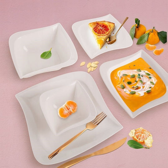 Orion Plate Shallow made of Porcelain with Diameter 25cm