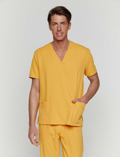 Velilla Mito Unisex Ιατρική Μπλούζα Κίτρινη