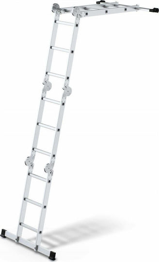 AWTools Τριπλή Σκάλα Αλουμινίου 3x4