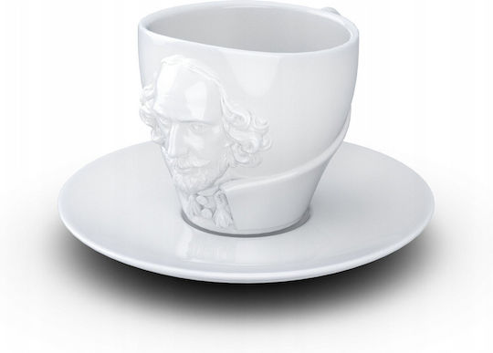 Lumarko Tasse Kaffee aus Porzellan Weiß 260ml