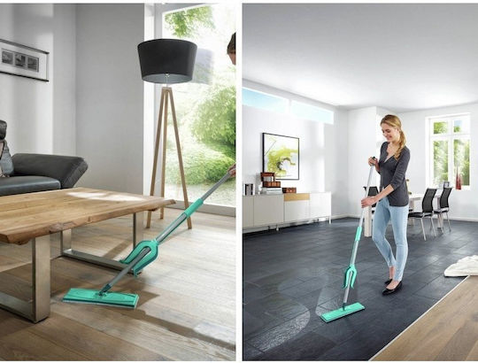 Perie de podea de 40 cm cu mâner telescopic
