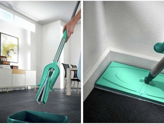 Perie de podea de 40 cm cu mâner telescopic
