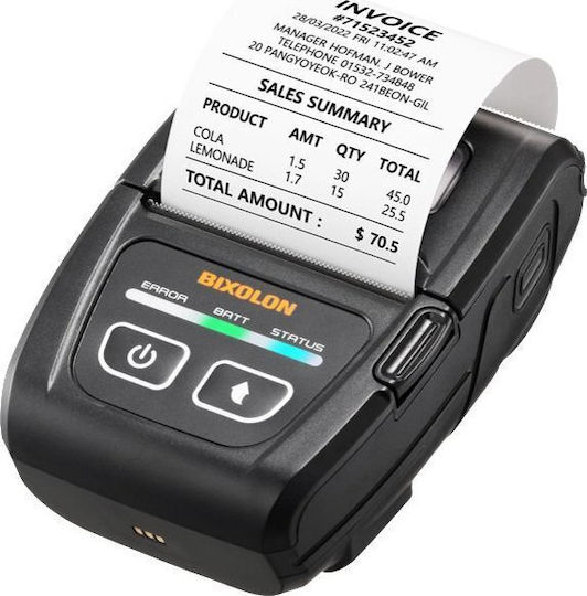 Bixolon SPP-C200 Φορητός Εκτυπωτής Ετικετών USB, Bluetooth 203 dpi