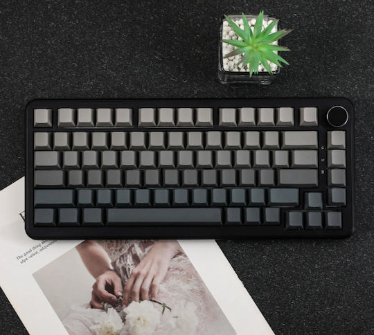 Ajazz AK820 Gaming Μηχανικό Πληκτρολόγιο Tenkeyless με Magnetic διακόπτες και RGB φωτισμό (Αγγλικό US) Gradient Grey
