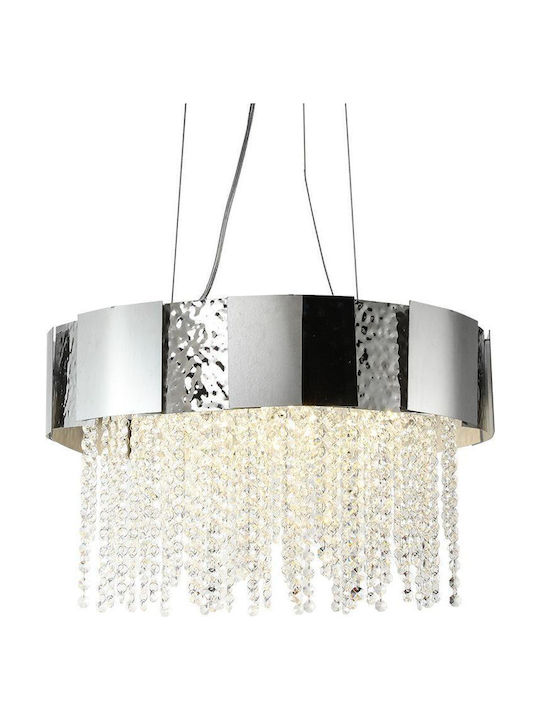 Eko Light Astor Κρεμαστό Φωτιστικό Ασημί για 8 Λαμπτήρες GU10
