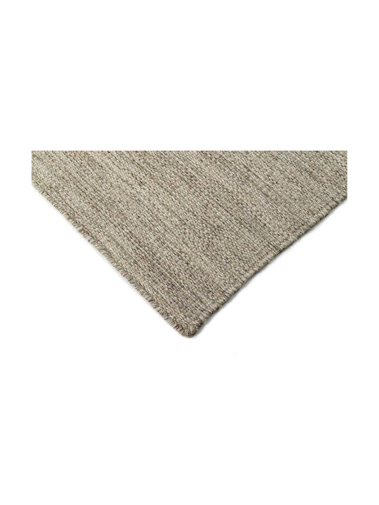 Tapicap Biento Kelim Rug Rectangular Wool Grey