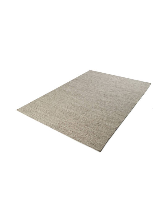 Tapicap Biento Kelim Rug Rectangular Wool Grey